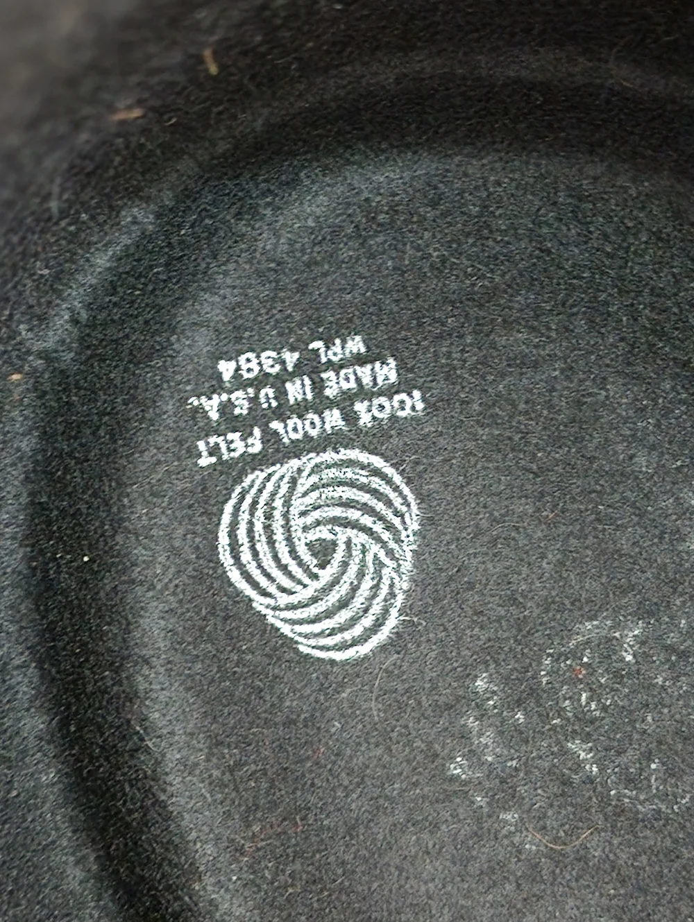 N/A black wool